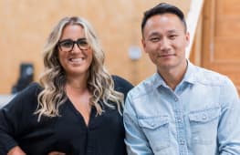 Photo of co-founders, Dr. Jessica and Peter